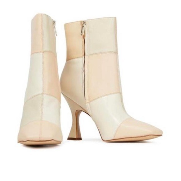 ‼️Sold Out! SAM EDELMAN
Olina Square-Toe Patchwork Leather Ankle Boots - Picture 6 of 15